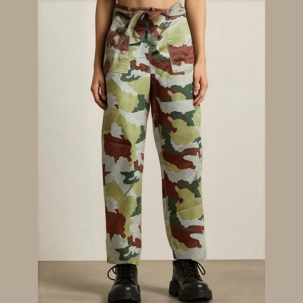 Zara Combat Military Cargo Pants USA 4 EUR 36